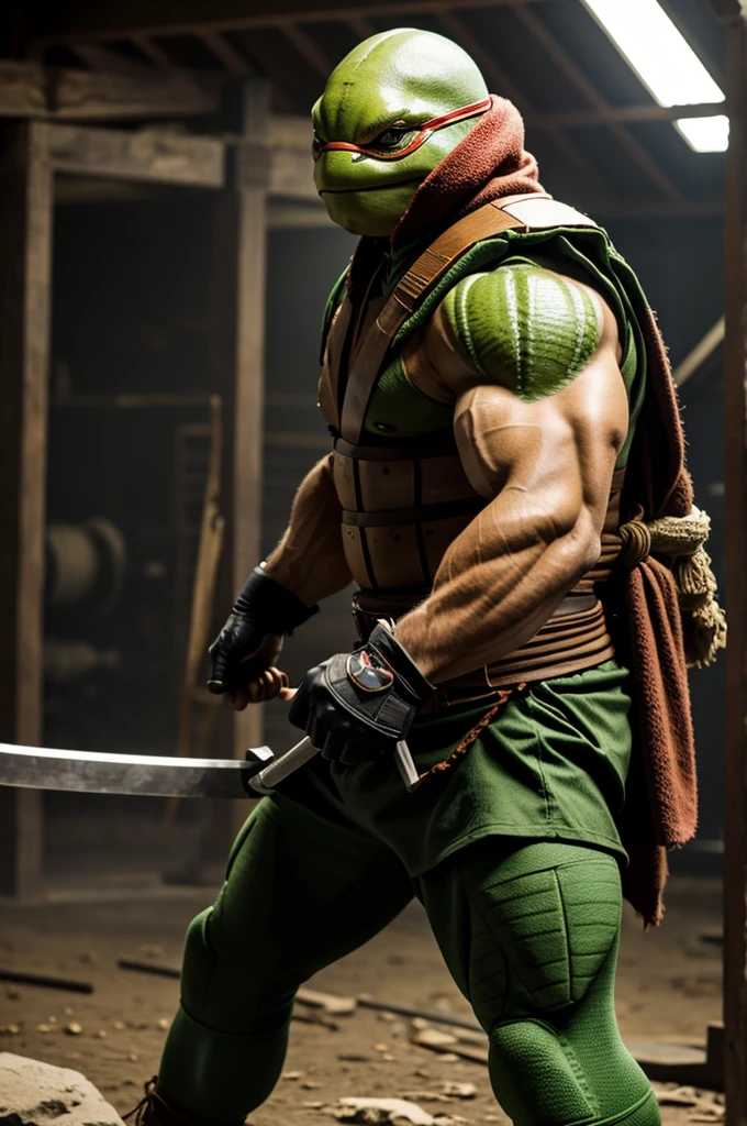 muscular ninja turtle