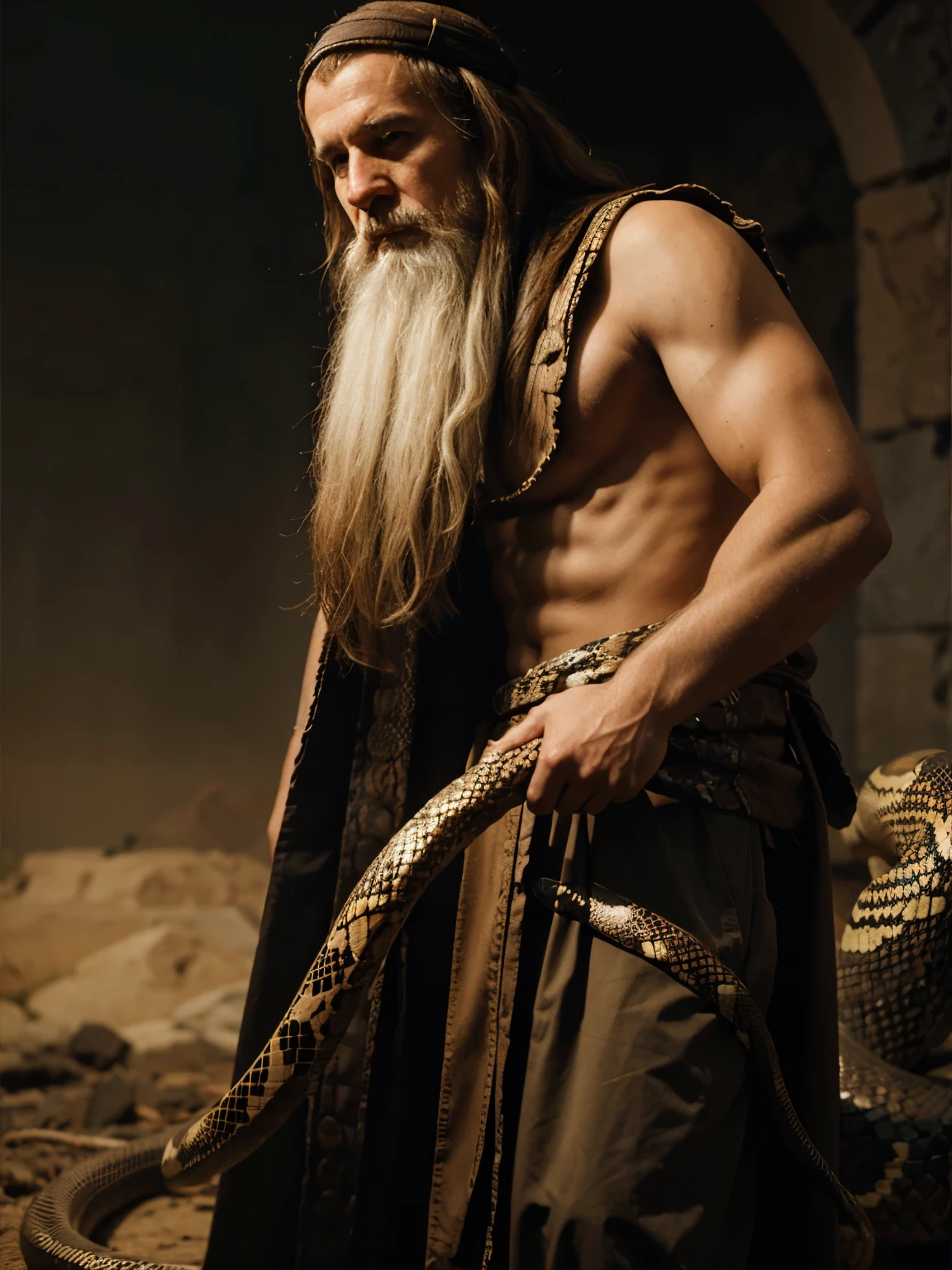 Prophet Moses and the snake