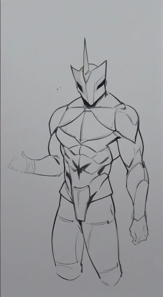 Warrior man with realistic armor