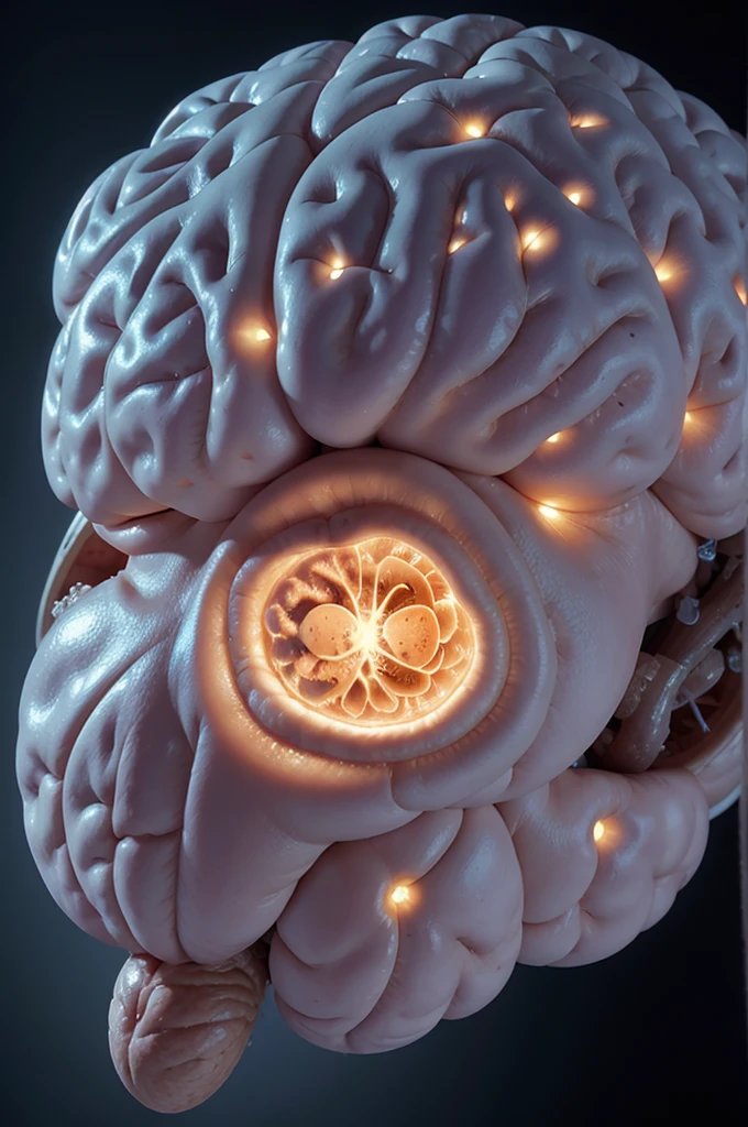 I created an image of a brain with the neurons
