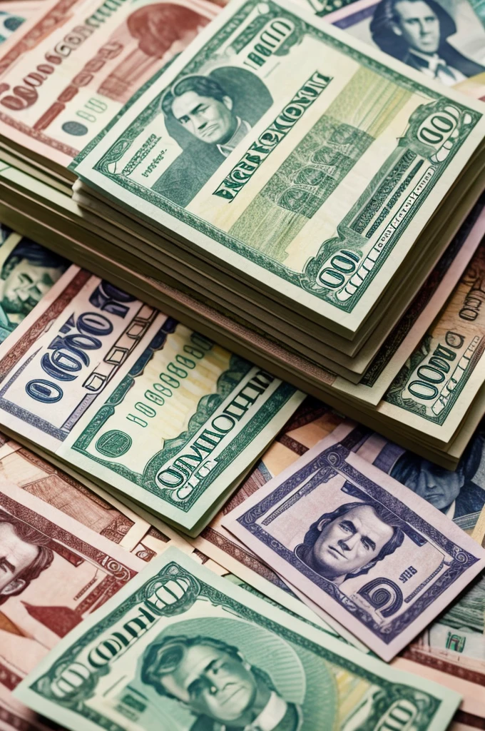 A pile of banknotes