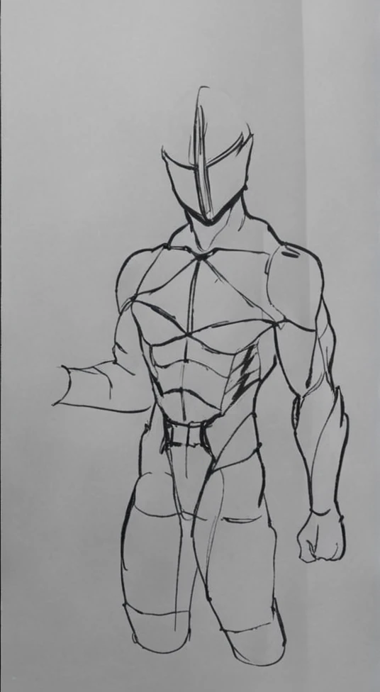 Warrior man with realistic armor