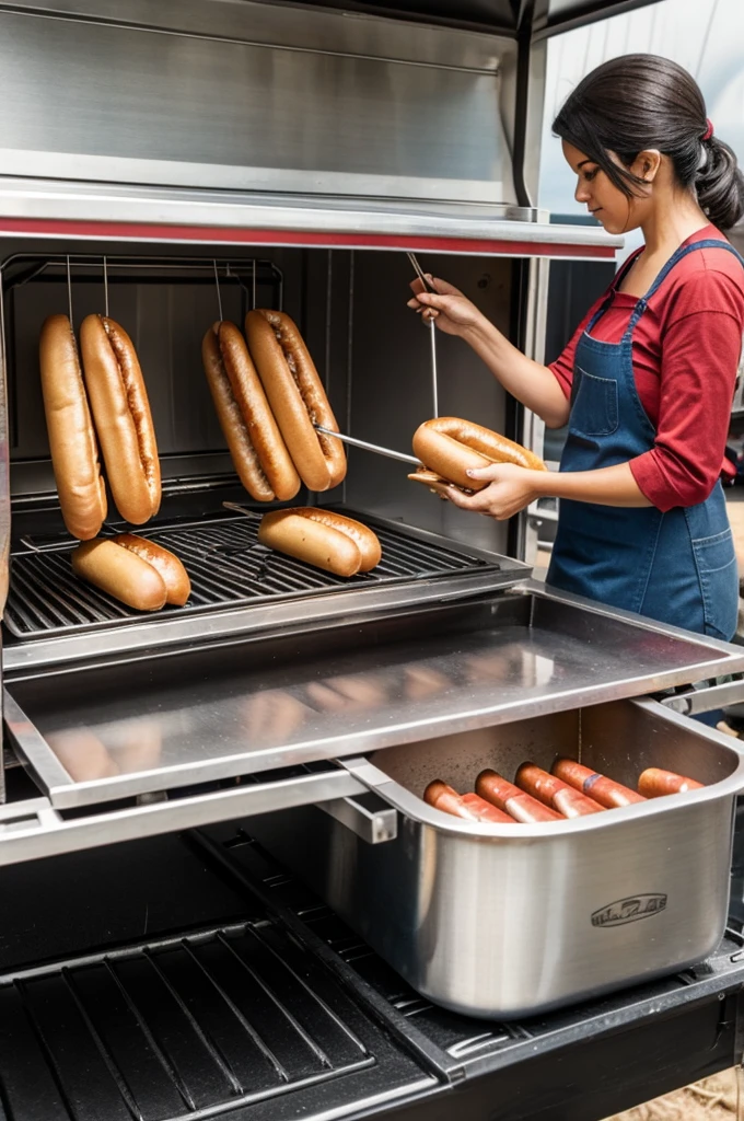 Some mice cooking hotdogs for some trailers
