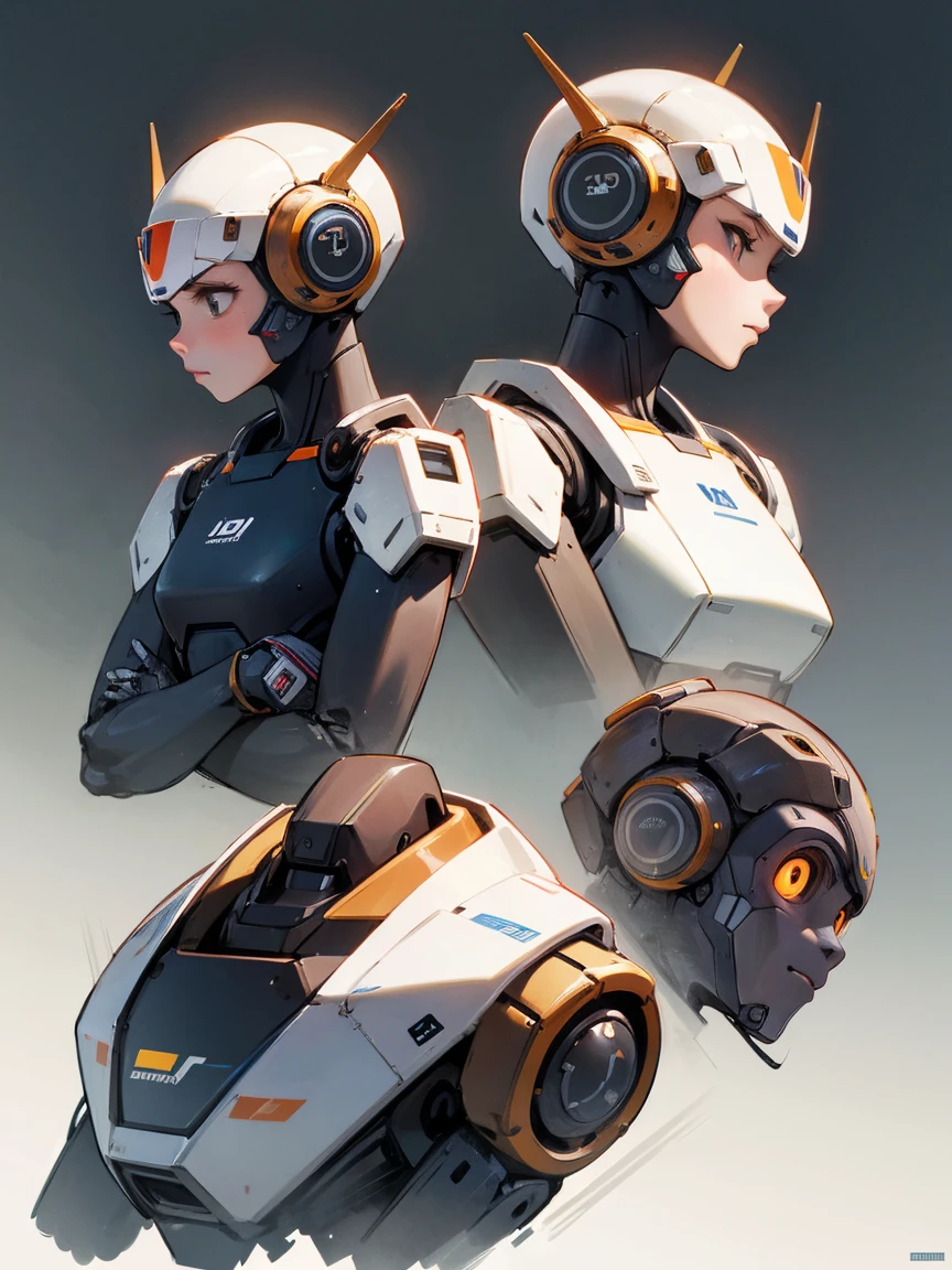 3 robot monkeys, one side of the other