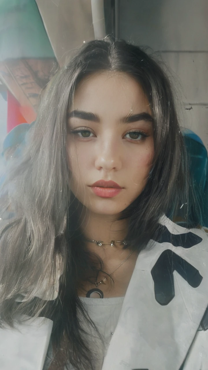 ((((close-up profile alone:1.5)))), (((adult body))), (((1 girl alone:1.6))), Ultra-realistic CG K ,((premium、8k、32k、Masterpiece)), (superfine illustration)、hyper detailed and beautiful eyes:1.4, (super high resolution), ((( short hair bob ))), 25 year old cyberpunk gladiator with perfect body, Shoulder pads with metal spikes., Gladiadores in Brooklyn, (( short hair bob )), Torn rugby team t-shirt, wild urban style by Simon Bisley, short blonde hair, Metallic protection on the left arm with complex graphics....., Dark red with white stars and blue and white stripes., armor, Full of spikes and rivets., poison tattoo (((Image from the knee up))), short white blonde hair, In the background、 There is a wall with an intricate design painted by Shepard Fairey.....