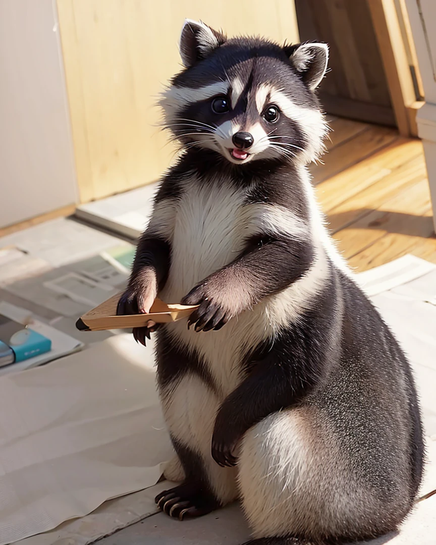 raccoon drawing