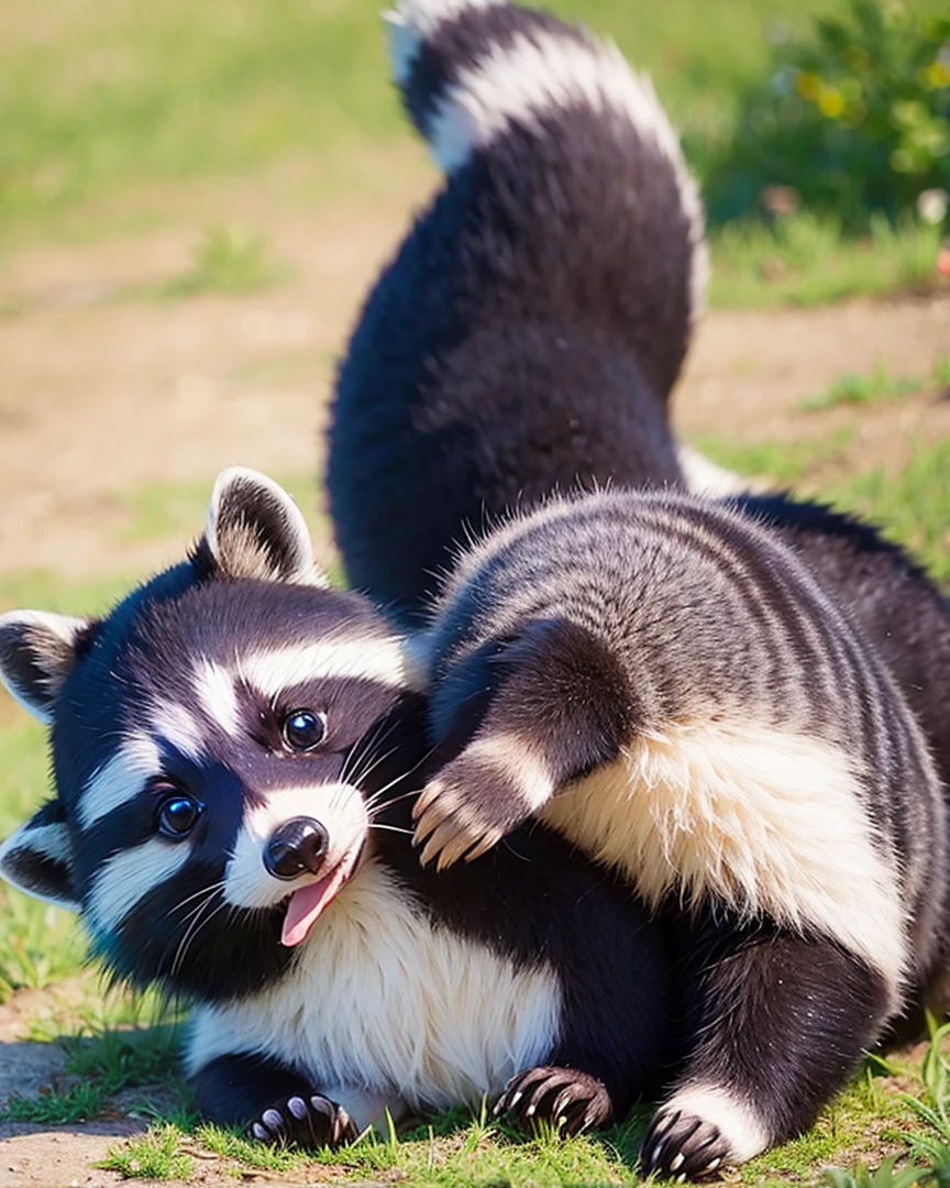 raccoon drawing