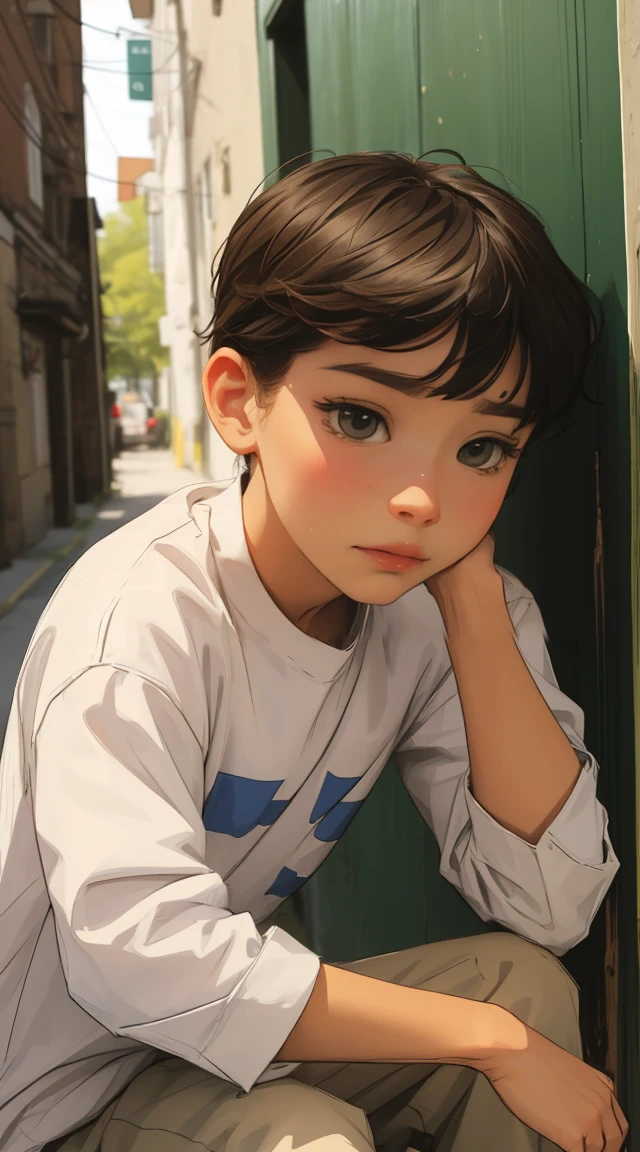 boy ,sad expression
