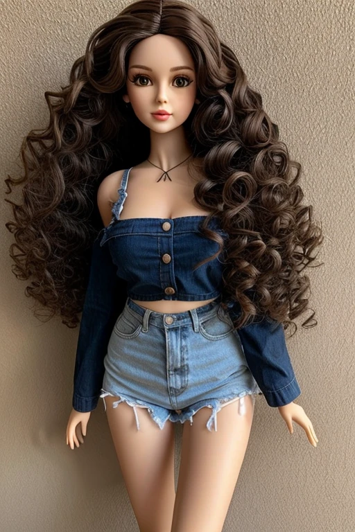 doll, long curly hair below the waist