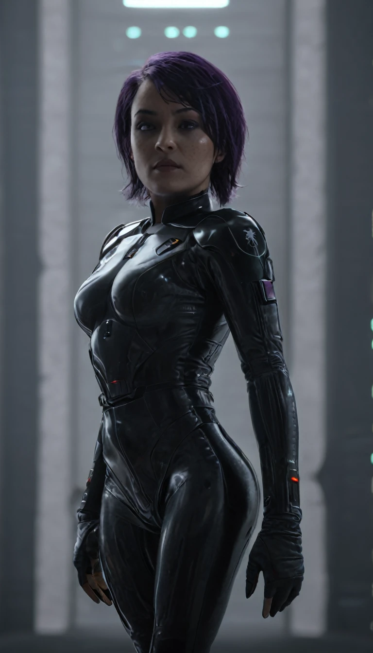 professional 3d model Cinematic scene, sabine wren, HUGE BREASTS, Ghost in the Shell, detailed background, masterpiece, best quality, high quality, highres, absurdres . octane render, highly detailed, volumetric, dramatic lighting