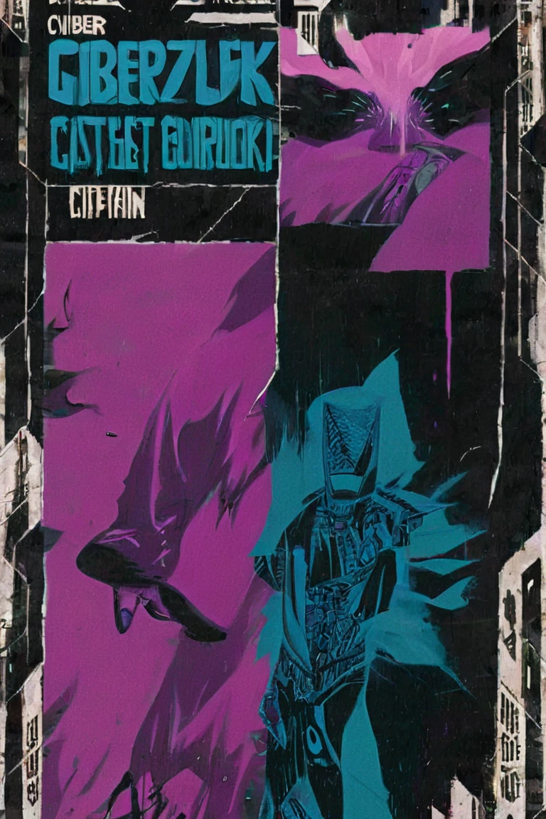 An west comics style illustration of a ciberpunk showdown, 3 pistoleiros vestidos como (em um oeste selvagem:ciberpunk:0.6) filme, Atmosfera tensa, on a dirty side street of a ciberpunk megapolis ZIP2D