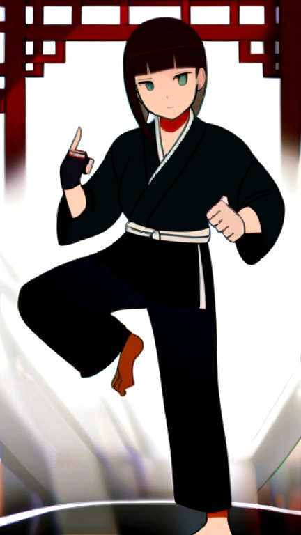 (Half Japanese and half British)), ((Adult face)), ((Open Finger Gloves, Five Fingers)), (((Women&#39;s Mixed Martial Arts, Martial Arts))), ((Enchanting