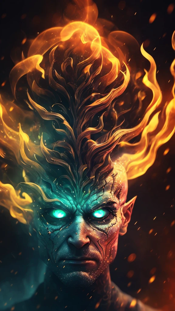 a completely white demonic creature, men monster, large multicolored eyes, bald head, skull covered with small horns, (best quality,4k,8k,highres,masterpiece:1.2),ultra-detailed,(realistic,photorealistic,photo-realistic:1.37),HDR,UHD,studio lighting,ultra-fine painting,sharp focus,physically-based rendering,extreme detail description,professional,vivid colors,bokeh,dynamic point of view,cinematographic scene,highlighted character,backlight effects,mystical character,multicolored cracks on the skin,character seen in full
