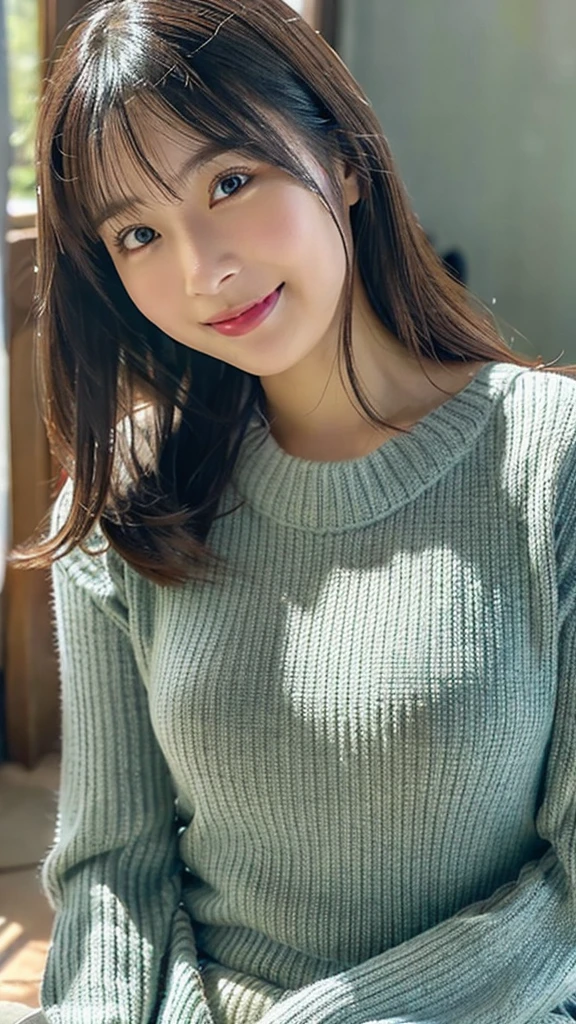 ulzzang -6500-v1.1, (Raw photo:1.2), (Photorealsitic), a beautiful detailed girl, (Real: 1.4), extremely detailed eye and face, beatiful detailed eyes, Very beautiful night illumination:1.5, (( women winter fashion:1.3, Ultra-realistic pantyhose:1.2))、selfee、Instagram、game_nffsw, huge filesize, hight resolution, ighly detailed, top-quality, [​masterpiece:1.6], illustratio, ighly detailed, nffsw, finely detail, top-quality, 8k wallpaper, Cinematographic lighting, 1girl in, , perfect body type, cute droopy eyes beautiful big eyes、Pieckfinger, ((masutepiece)), Best Quality, 1girl in, eye shadow,  Portrait, ((FULL BODYSHOT:1.4))、(Very affectionate smile:1.2)、realistic skin textures、shinny skin、Exposed thighs!!!