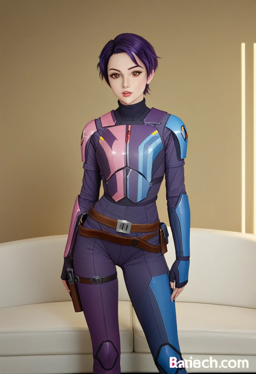 masterpiece, best quality, highres, 1girl, solo, blue eyes, boots, orange skin, gloves, tattoo, tentacle hair, colored skin, facial mark, facial tattoo, belt, forehead mark, lips, armor, long hair, ((faceless, mannequin)) ((faceless, mannequin))