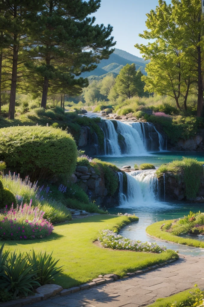 Create a beautiful landscape