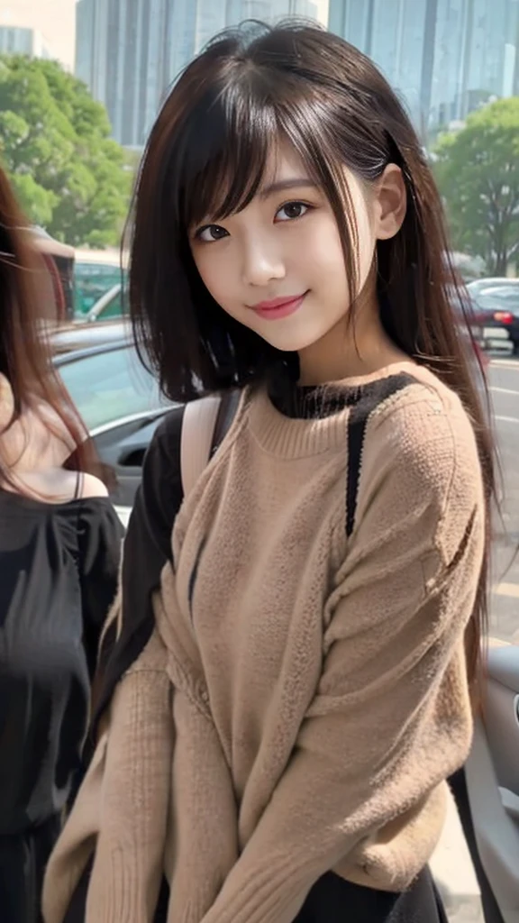 Black Dress、Long Hair