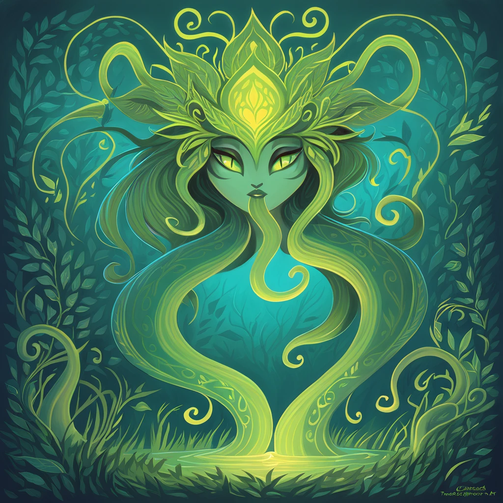 Nature's Guidance in tentacle tracie grimwood art style