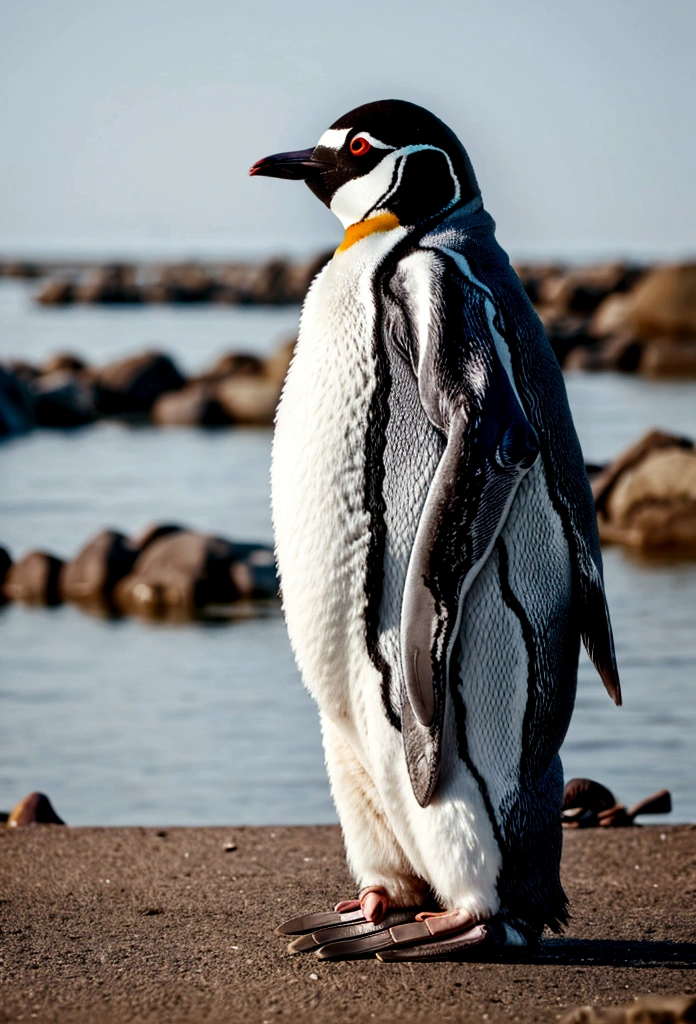 consistent character digital art penguin clothing soldier