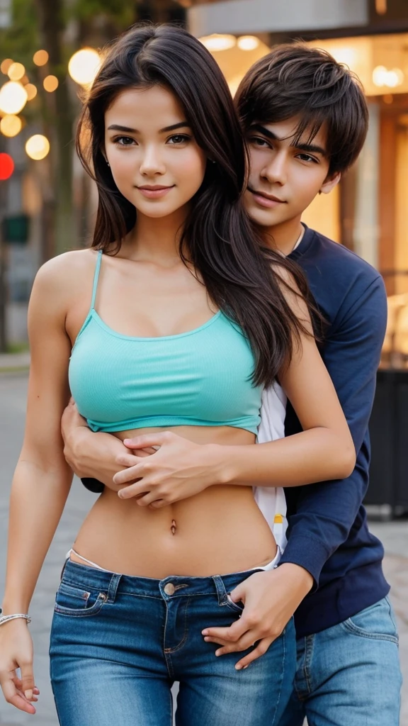 Generate a lovely imges of girlfriend and boyfriend