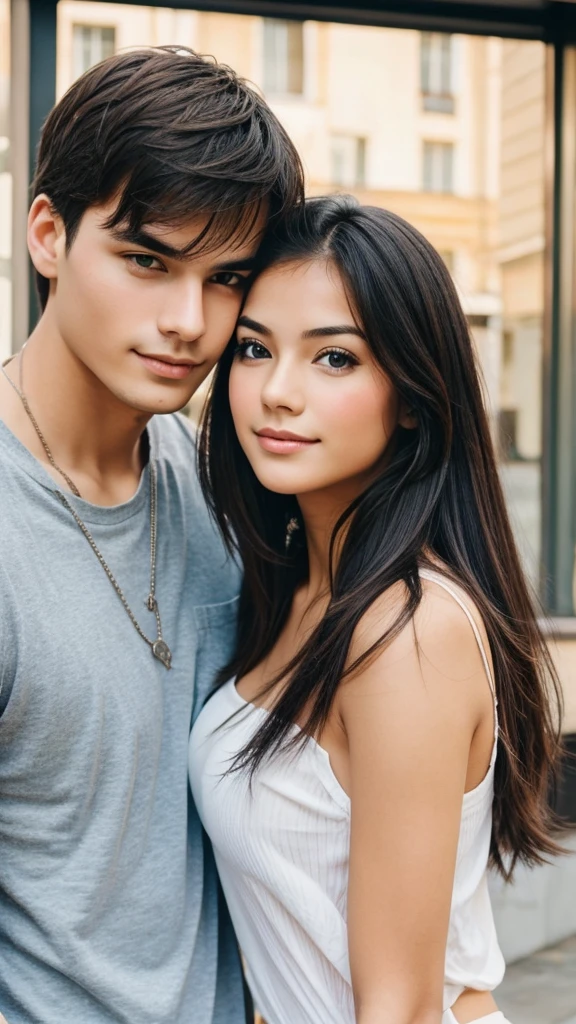 Generate a lovely imges of girlfriend and boyfriend
