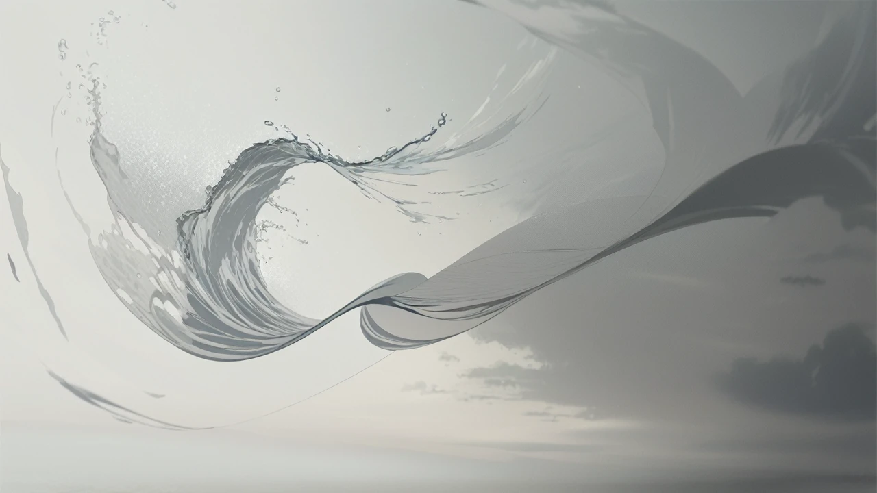 masterpiece, best quality, ultra-detailed, illustration, sea, nobody, no_human, beautiful ocean waves, serene seascape, dramatic sky, moody lighting, vibrant colors, ethereal atmosphere, minimalist composition, flowing lines, dramatic lighting, cinematic mood