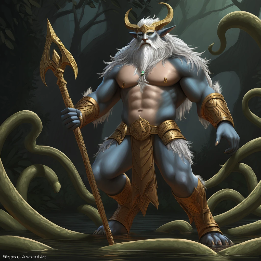 Odin, Wargod Ascendant in tentacle unrealistic art style