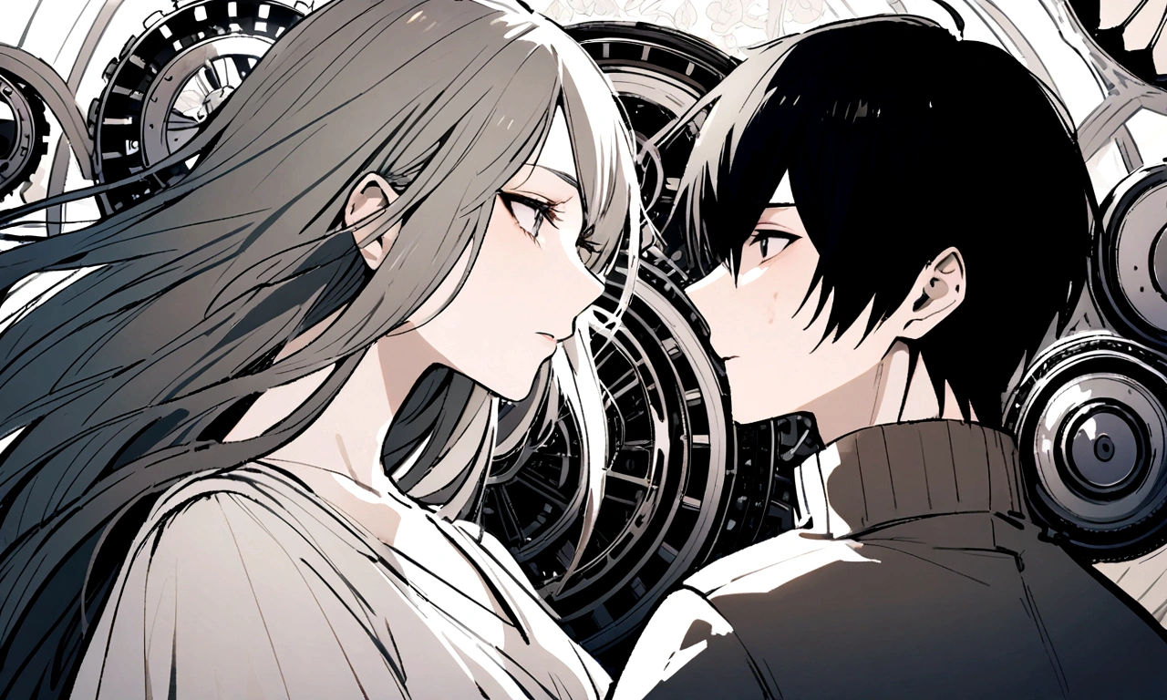 detailed face, beauty, handsome, a worried expression