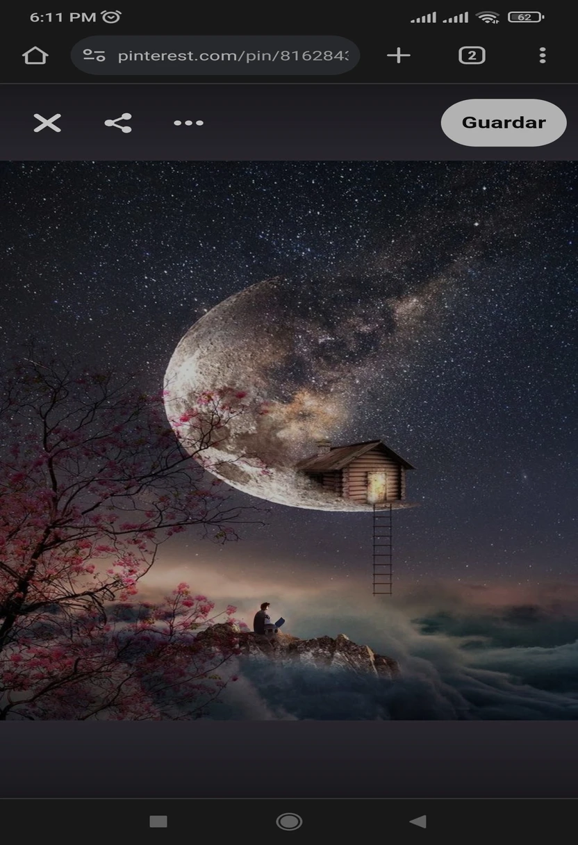 a closeup of a cell phone with the image of a house on a hill, Sitting on a moon, On the moon, A very nice photo, dream surrealism, dream night, surreal photo, Amazing photo, looking at the moon, surreal dyminas pranckevicius, an Amazing photo, style collage joseba elorza