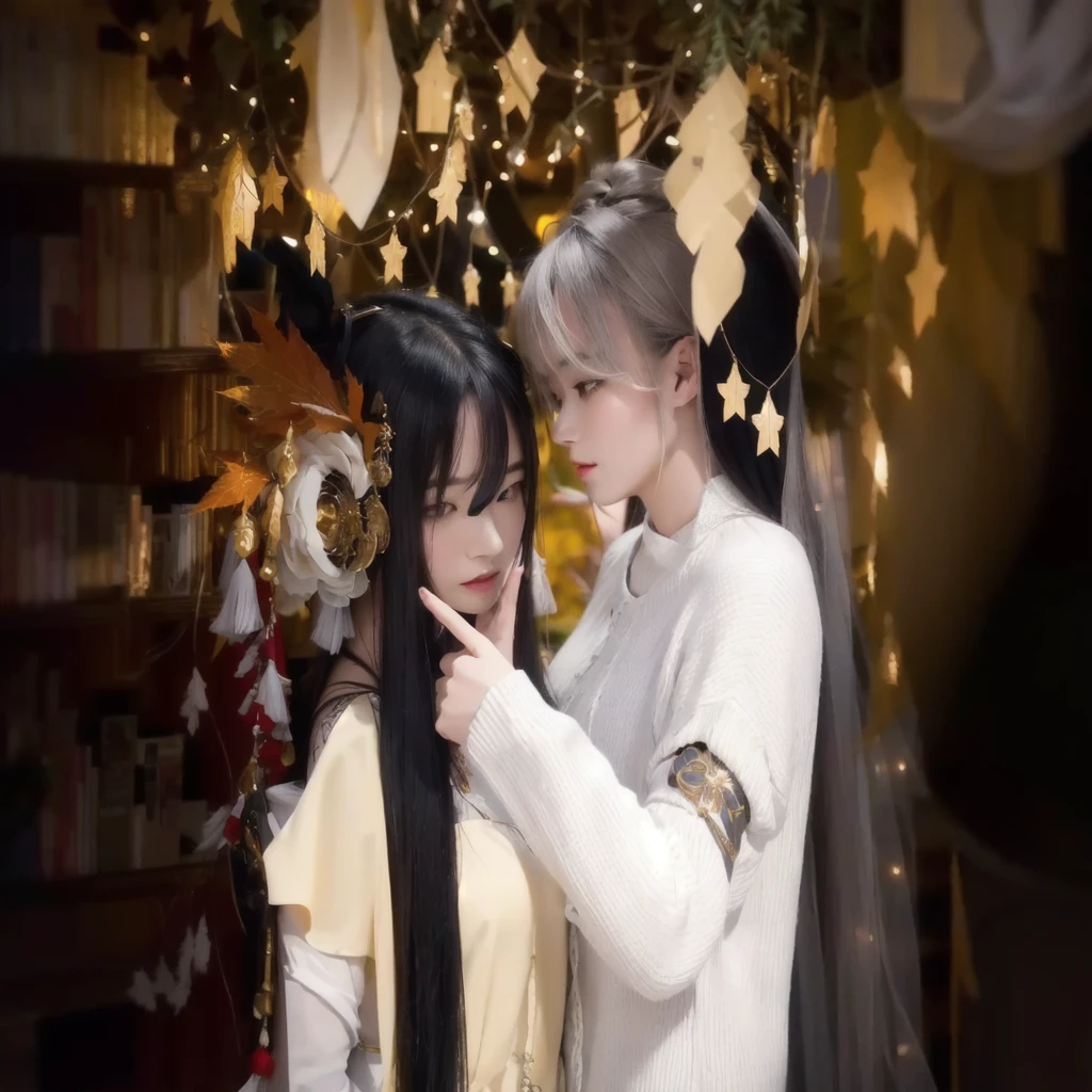 there is a man and woman standing next to each other, couple pose, trending on cgstation, 8k)), lovely couple, nixeu and sakimichan, trending at cgstation, ( ultra realistic ), ruan jia and brom, [ realistic photography ], realistic scene, 🍁 cute, sakimi chan, couple, 2 d cg, sakimichan