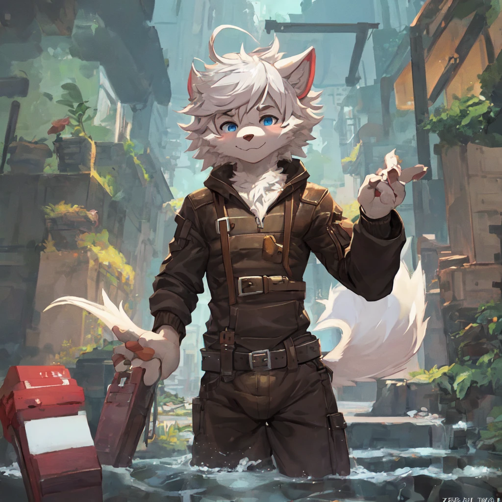 (masterpiece:1.3),(best quality:1.2),anthro,furry,kemono,detailed_fluffy_fur,1boy,bishounen,cub,uploaded_on_e621.
pop_art,portrait,isometric,first_person_view,from_below,cowboy_shot,character_focus,solo,looking_down_at_viewer.