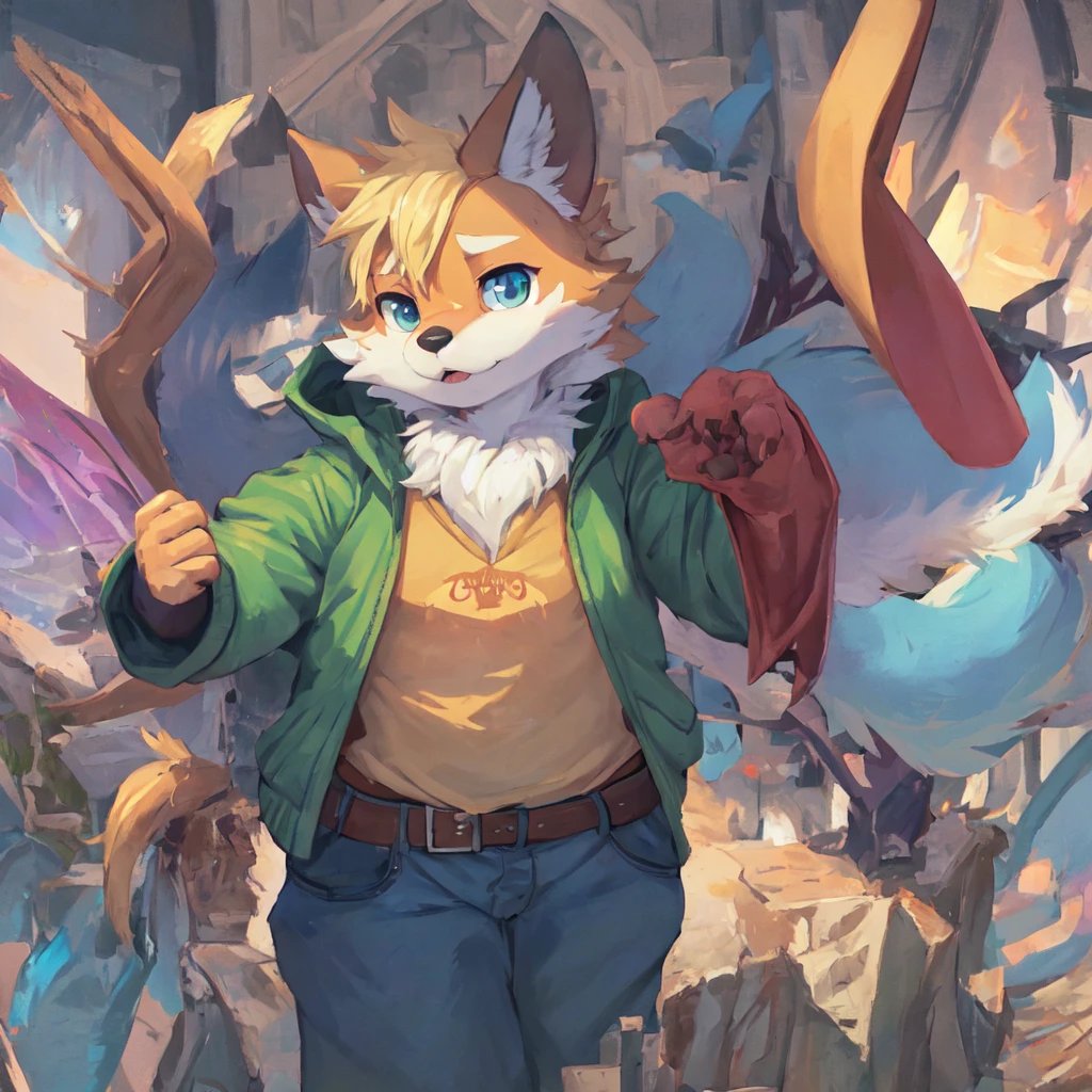 (masterpiece:1.3),(best quality:1.2),anthro,furry,kemono,detailed_fluffy_fur,1boy,bishounen,cub,uploaded_on_e621.
pop_art,portrait,isometric,first_person_view,from_below,cowboy_shot,character_focus,solo,looking_down_at_viewer.