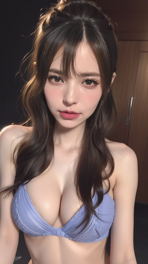 (Thin type:1.5),(large breasts),(random hairstyle:1.2),(Highest image quality, (8K), Ultra-realistic, Best Quality, High quality, High Definition, high quality texture, high detailing, Beautiful detailed, fine detailed, extremely details CG, Detailed texture, realistic representation of face, masterpiece, presence)