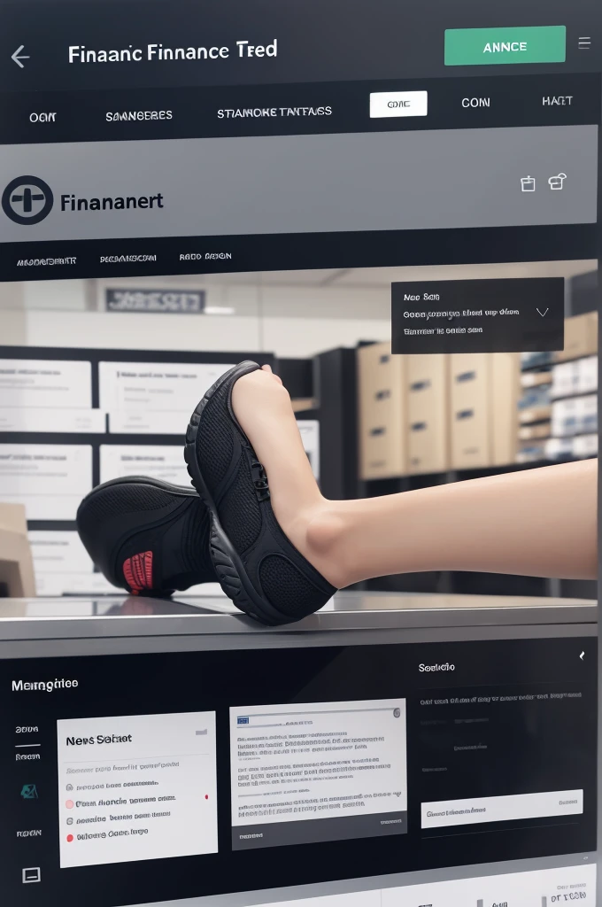 Contact profile for the finance manager of a store called "TREADING FOOTWEAR"