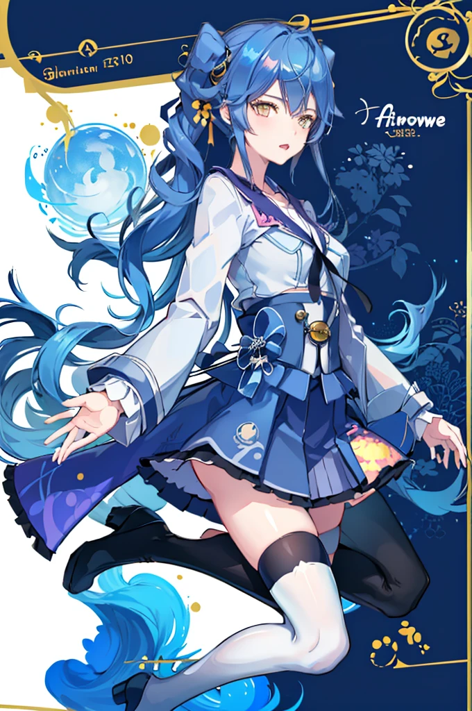 1girl,  solo, outdoors, long hair, holy place, Original,(Illustration:1.1),(Best Quality),(masutepiece:1.1),(the Extremely Detailed CG Unity 8K Wallpapers:1.1), (Colorful:0.9),(mid-shot:0.95),(extremely detailed beautiful face),(Solo:1.2), (girl),(((Lori))), (Detailed beautiful eyes:1.15), (Beautiful face:1.15), (Glowing blue eyes:1.25////),(((sky blue Long Hair))),(two side up),(+perfect hand+:1.21),(Draw illustration of Japan priestess costume),(slender),(White pleated skirt),(Gothic),((black thighhighs)),(frilld),(Beautiful Slender Lolita Girl),hallowween,standing, girl,10 years old,  girl,foggy place,vampire,sky blue hair,((full body,whole body)),((black thighhighs)),((black thighhighs)),