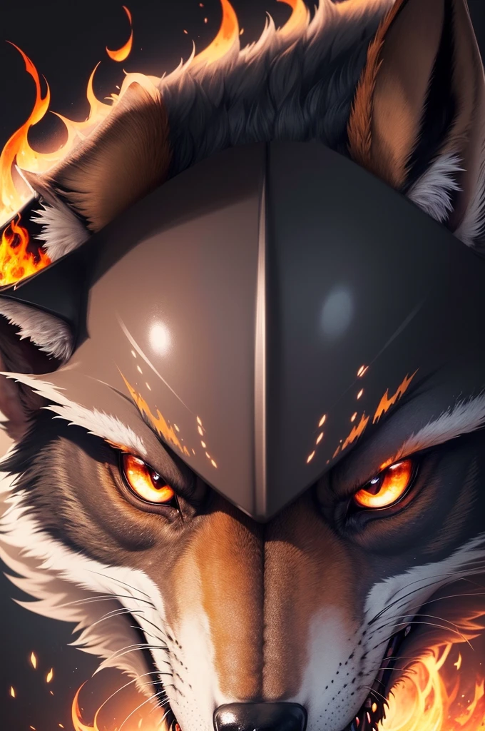 (Extremely detailed wallpaper of a fire wolf in 8k),(work of art), (best qualityer), (ultra detali), (Best illustration),(melhor ombre), (ombre, detailedeyes:1.1), (battle background full of fire:1.2), ,break , mod3, to use as a profile