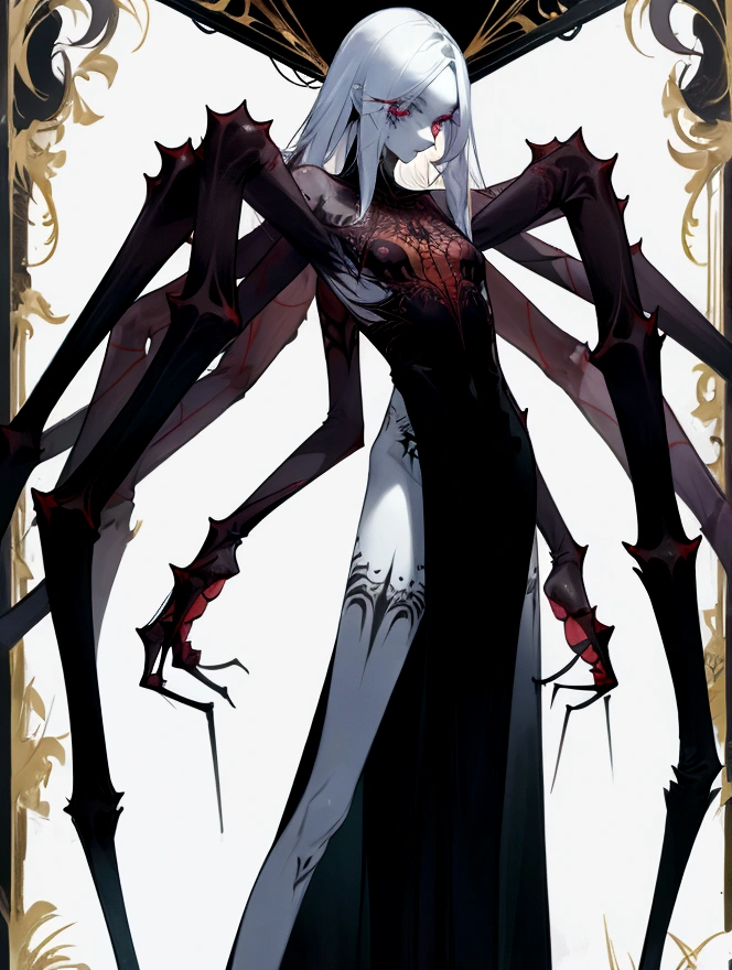 masterpiece, Highest quality, Observe the audience, length Hair, Fresh, (Wavy Hair:0.7),
White Theme, ((((Grey Ruins,)))),Human whole body,See-through leotard,Front view,Side view,Back view,Crimson Eyes,Bright Eyes,length, Pure white straight hair,Small breasts、A light smile,(Cowboy Shot),Ultra-high resolution,Accurate,Very detailed,Awards,Attention to detail,Highest quality,8K、High leg leotard、Doomsday of the World、Black Dragon、Sexy beauty、Big Breasts