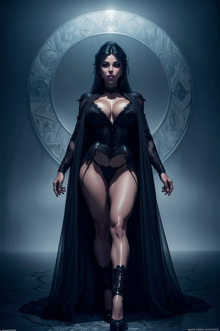 beautiful detailed eyes, beautiful detailed lips, extremely detailed eyes and face, long eyelashes, 1girl,full body, fantasy mage, powerful mage, slutty mage, dark magic, dark fantasy, cinematic lighting, dramatic lighting, chiaroscuro, dramatic pose, intricate details, hyper detailed, 8k, high resolution, photorealistic, masterpiece, concept art