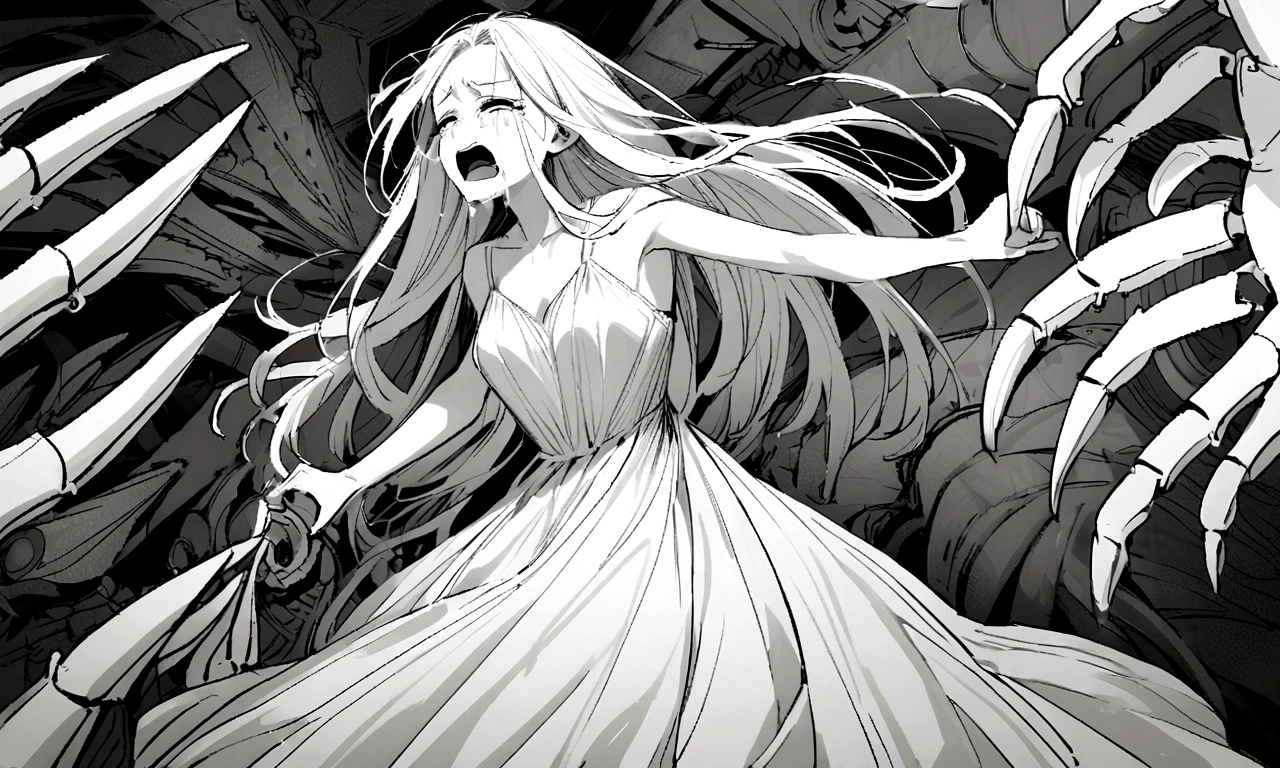 detailed facial expression, beauty, crying expression, cry, shout, reject.