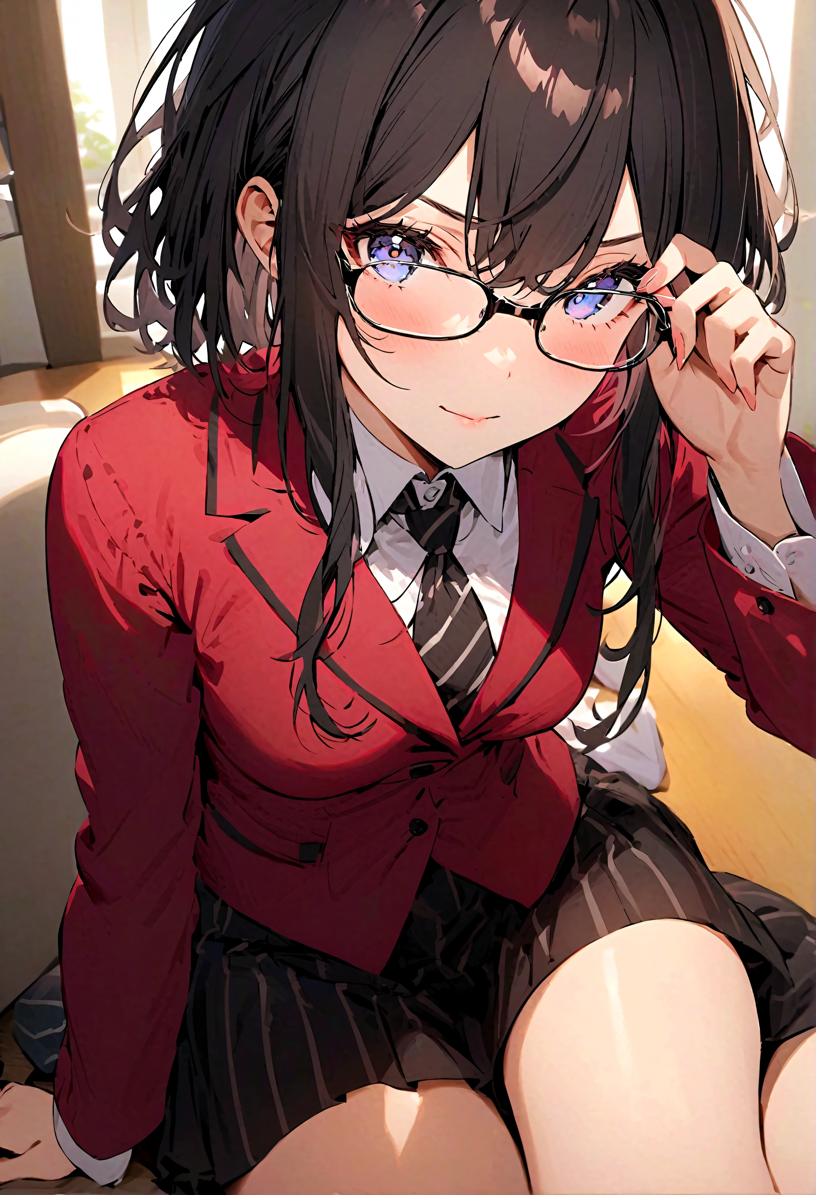 taking off the glasses