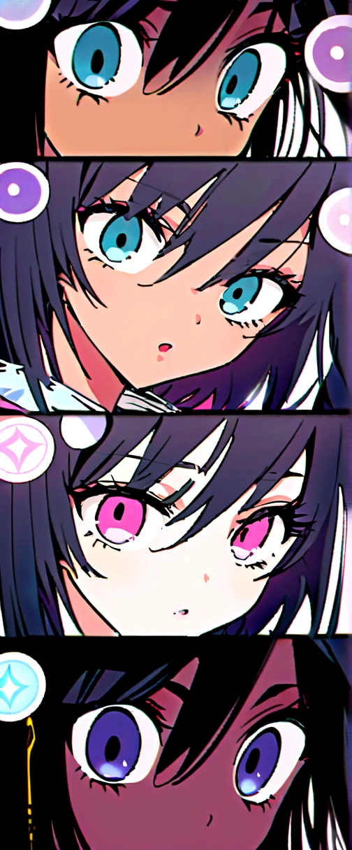 Una mujer con piel blanca con cabello negro un audífonos grandes con el diseño de gato Violeta y una corona de flores con una camiseta qué dice I love Olivia saludando De 13 años y con lentes negros circulares camiseta negra q diga I ❤️ Olivia Con los ojos cerrados
