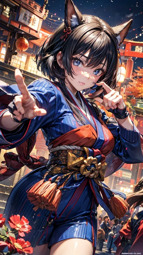 (Half Japanese and half British)), ((Adult face)), ((Open Finger Gloves, Five Fingers)), (((Women's Mixed Martial Arts, Martial Arts))), ((Enchanting