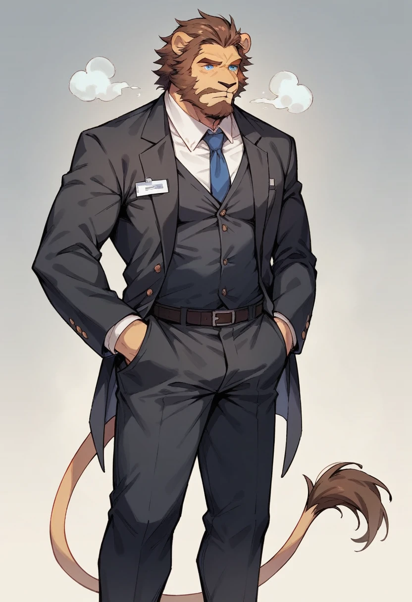 German Shepherd in a suit