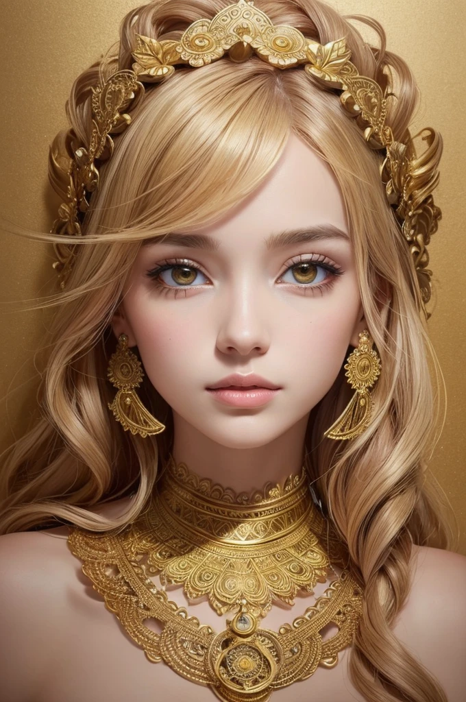(work of art, maximum quality, best qualityer, offcial art, comely and aesthetic:1.2), (1 girl), extremely detaild,colorfully,More Detailed, offcial art, unity wallpaper 8k, ultra detaild, comely and aesthetic, comely, work of art, best qualityer, (zentangle, mandala, tangle, entangle) ,Holy Light,gold leaf,arte em gold leaf,brightness drawing, PerfectNwsjMajic