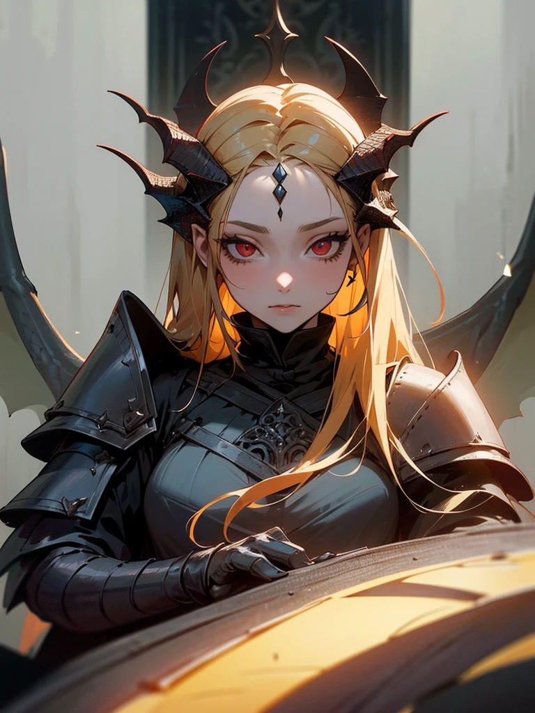 Script: AI-Generated Art - Gothic Dark Souls-Inspired Woman with Dragon Features
**Objective:**
Create an AI-generated image of a woman with specific features and attire, inspired by the Gothic style of the Dark Souls series.
**Character Description:**
- **Gender:** Female
- **Hair:** Long blonde hair, tied back
- **Eyes:** Red
- **Dragon Features:** Subtle scales on the skin, possibly small horns or elongated pupils
- **Attire:** Medieval armor
- **Style:** Gothic, similar to Dark Souls aesthetics
**Steps:**
1. **Gather Reference Images:**
- Collect images of medieval armor, especially those in the Dark Souls series.
- Find examples of characters with blonde hair tied back.
- Look for images of red eyes and dragon-like features, such as scales and horns.
- Compile Gothic art references to understand the desired aesthetic.
2. **Character Design:**
- **Hair:** Design the long blonde hair tied back. Ensure the hair looks natural and flows realistically, even while tied.
- **Eyes:** Create piercing red eyes that stand out. Consider a subtle glow effect to add to the mystical appearance.
- **Dragon Features:** Add subtle dragon scales on parts of her skin, such as the temples or neck. Small, delicate horns can protrude from her forehead, blending seamlessly with her hairline.
- **Armor:** Design the medieval armor with intricate Gothic patterns and dark tones. The armor should look worn and battle-scarred, fitting the Dark Souls theme.
- **Overall Style:** Use dark, muted colors for the overall design, with high contrasts to emphasize the Gothic style. Incorporate elements like dark shadows and dim lighting to enhance the Dark Souls feel.
*Output:**
A high-quality, Gothic Dark Souls-inspired image of a woman with blonde hair tied back, red eyes, subtle dragon features, and medieval armor.