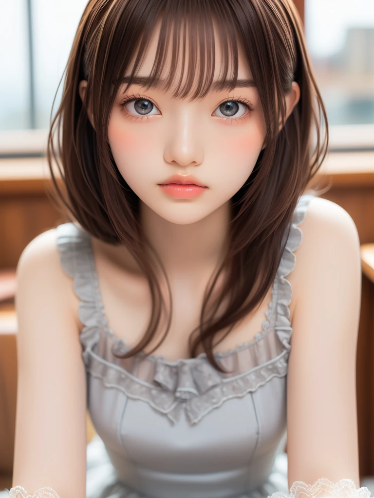 masterpiece, Highest quality, One Girl, (bishojo, Cosplayers:1.3), (************:1.2), Extremely fine resolution, (Symmetrical eyes:1.3), (Alice and the Pirates Fashion, Delicate and beautiful dresses:1.2), (Delicate lace dress, Soft fabric), No makeup, Brown eyes, Parted bangs, Brown Hair, (Eye and facial details:1.0)