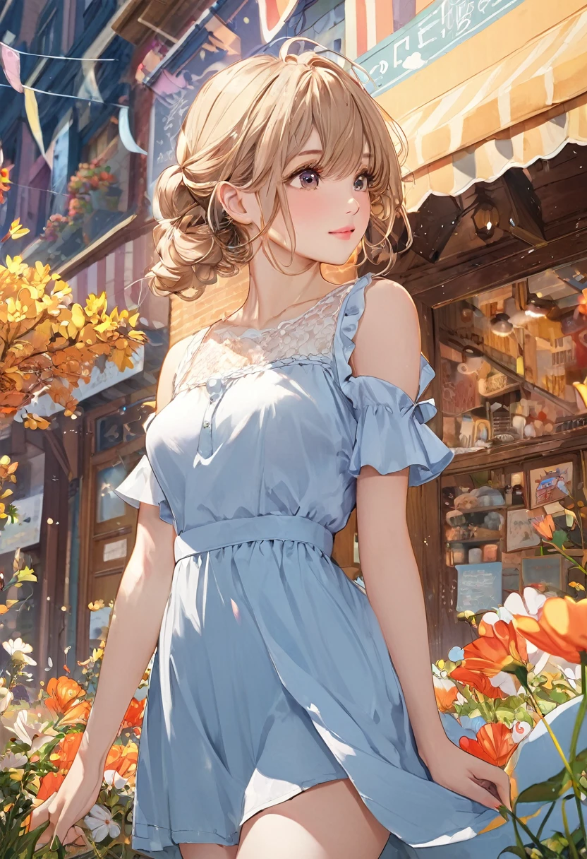 BREAK Perfect Anatomy、(High resolution:1.2)、Incredible illustrations、(Cute illustrations:1.2)、（Beautiful background） erof