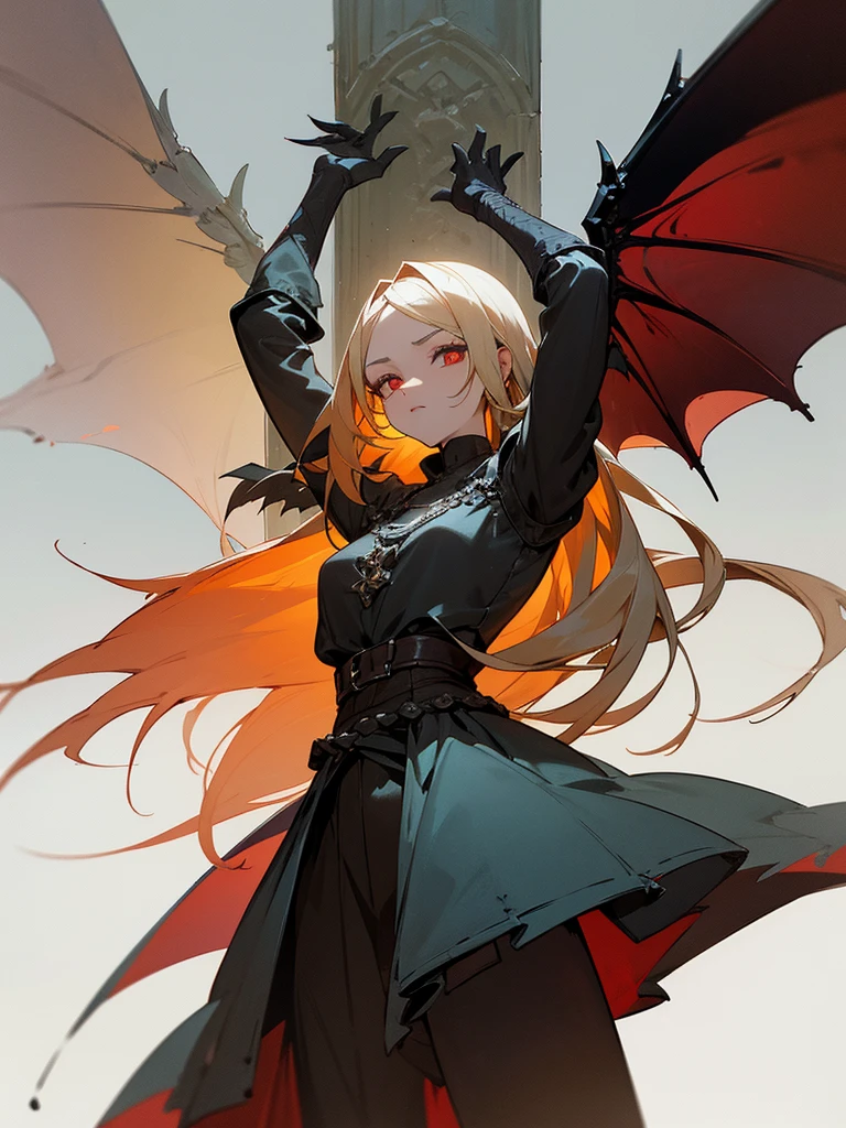 # Script: AI-Generated Art - Gothic Dark Souls-Inspired Woman with Dragon Eyes and Wings
**Objective:**
Create an AI-generated image of a woman with specific features and attire, inspired by the Gothic style of the Dark Souls series.
**Character Description:**
- **Gender:** Female
- **Hair:** Long blonde hair, tied back
- **Eyes:** Red, dragon-like
- **Dragon Features:** Small wings
- **Attire:** Medieval armor
- **Style:** Gothic, similar to Dark Souls aesthetics
**Steps:**
1. **Gather Reference Images:**
- Collect images of medieval armor from the Dark Souls series.
- Find examples of blonde hair tied back.
- Look for images of red, dragon-like eyes and small dragon wings.
- Compile Gothic art references to understand the desired aesthetic.
2. **Character Design:**
- **Hair:** Design the long blonde hair tied back, ensuring it looks natural and flows realistically.
- **Eyes:** Create piercing red eyes with elongated pupils to give a dragon-like appearance.
- **Dragon Features:** Add small, subtle dragon wings that look natural on her back.
- **Armor:** Design medieval armor with intricate Gothic patterns and dark tones, appearing worn and battle-scarred.
- **Overall Style:** Use dark, muted colors with high contrasts to emphasize the Gothic style. Incorporate dark shadows and dim lighting.
3. **Pose and Composition:**
- Position the character in a dramatic pose, possibly standing or in mid-battle stance.
- Choose a dark, eerie background that complements the Gothic theme, like a ruined castle or a foggy forest.
- Use lighting to create a moody, atmospheric effect, casting shadows that highlight the character’s features and armor.
4. **AI Tools and Techniques:**
- Use AI art generation tools like DALL-E, MidJourney, or Stable Diffusion.
- Input the character description and upload reference images if the tool allows.
- Specify style preferences, focusing on Gothic and Dark Souls influences.
- Fine-tune the gene