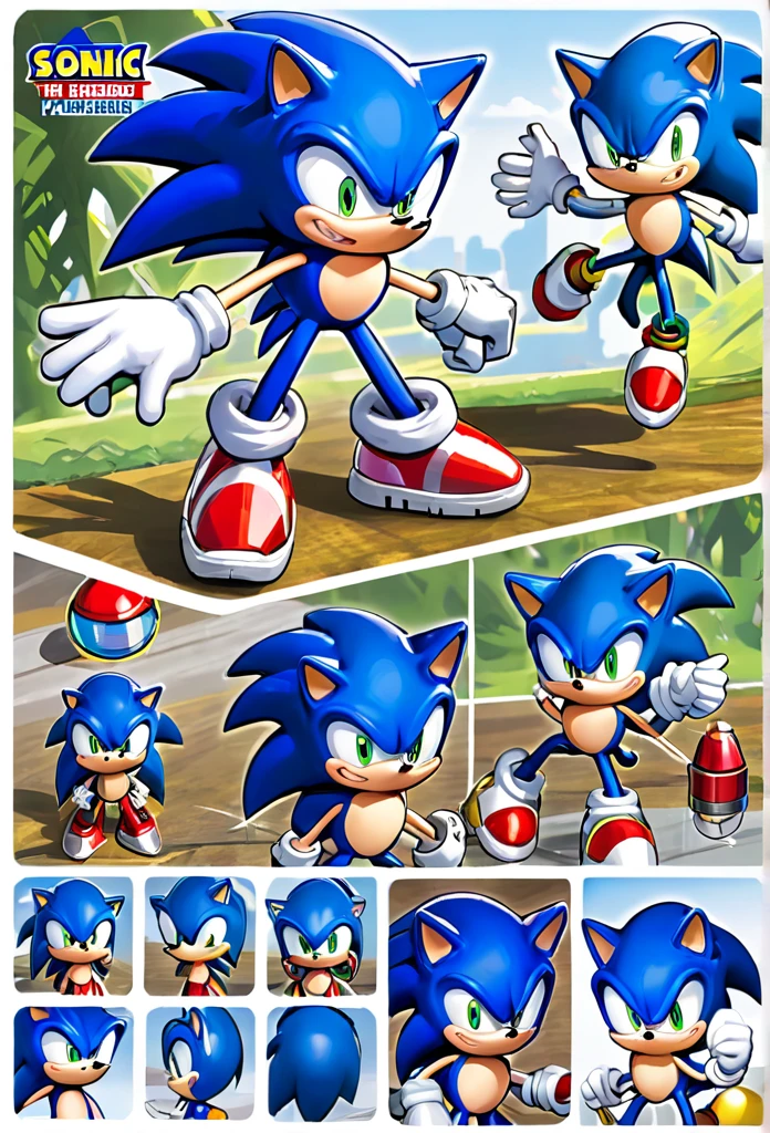 Sonic The Hedgehog Playset,tutorial sheet