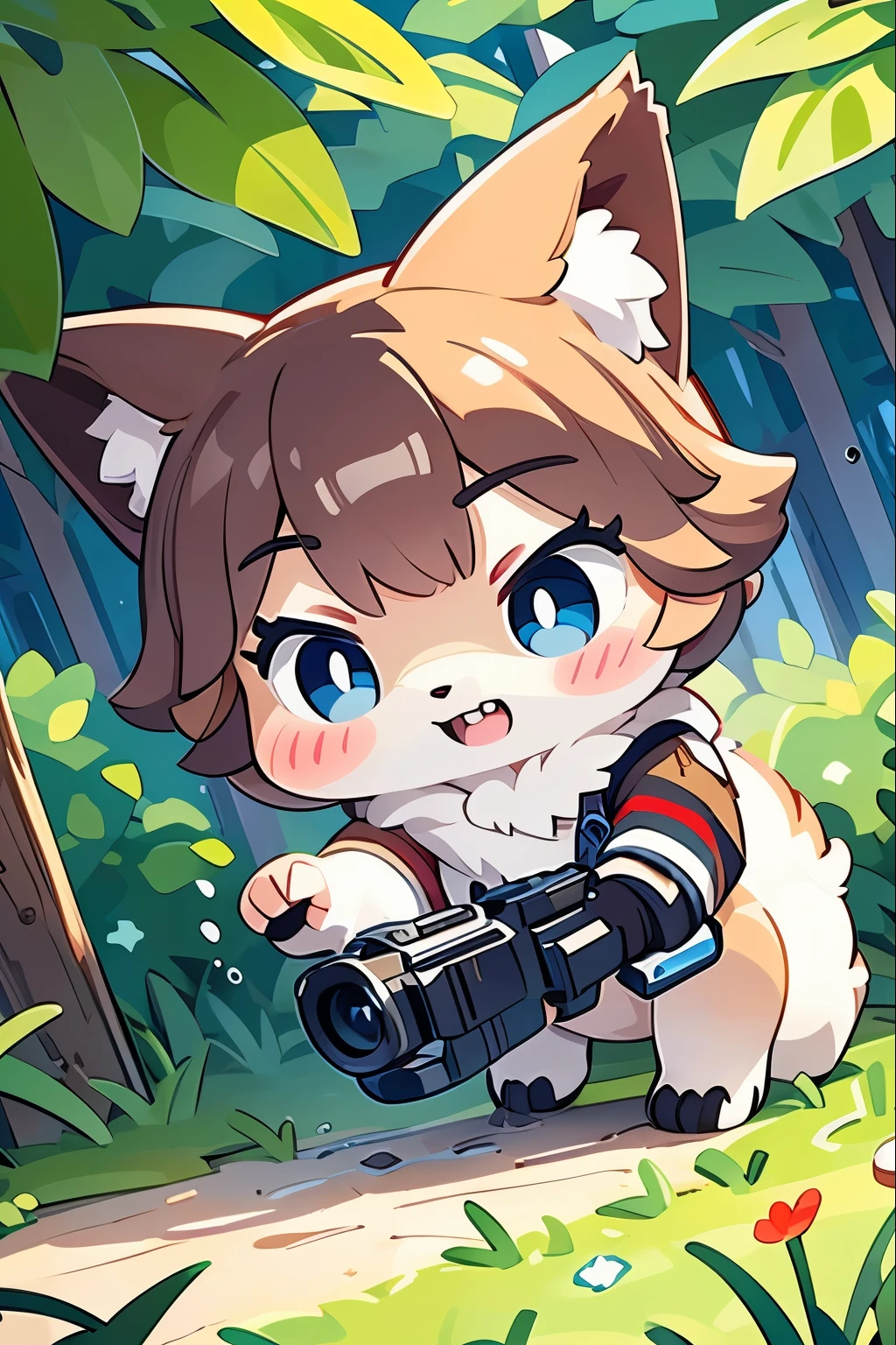 in woods、One Wolf、Aiming for prey